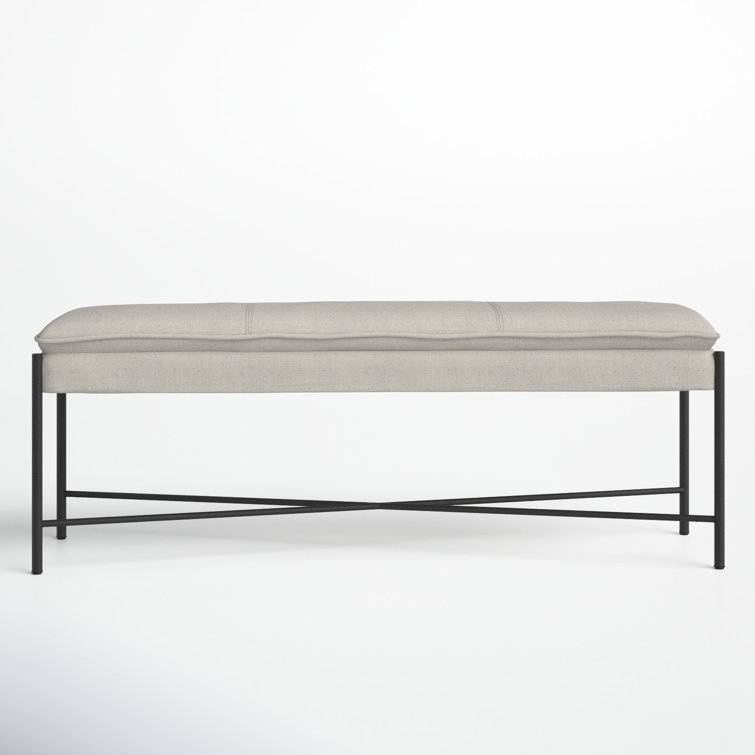 Landers 50 Upholstered Bench AllModern Upholstery Color Light Beige